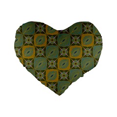 Batik-tradisional-01 Standard 16  Premium Heart Shape Cushions by nateshop