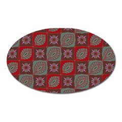 Batik-tradisional-02 Oval Magnet by nateshop