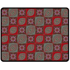 Batik-tradisional-02 Double Sided Fleece Blanket (medium)  by nateshop