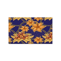 Seamless-pattern Floral Batik-vector Sticker (Rectangular)