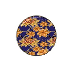 Seamless-pattern Floral Batik-vector Hat Clip Ball Marker (4 Pack) by nateshop