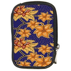 Seamless-pattern Floral Batik-vector Compact Camera Leather Case by nateshop