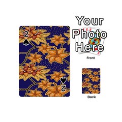Seamless-pattern Floral Batik-vector Playing Cards 54 Designs (mini) by nateshop