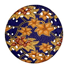 Seamless-pattern Floral Batik-vector Ornament (round Filigree) by nateshop