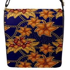 Seamless-pattern Floral Batik-vector Flap Closure Messenger Bag (s) by nateshop