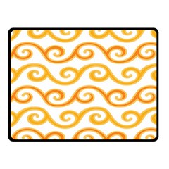 Seamless-pattern-ibatik-luxury-style-vector Fleece Blanket (small) by nateshop