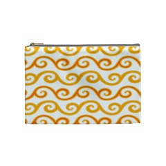 Seamless-pattern-ibatik-luxury-style-vector Cosmetic Bag (medium) by nateshop