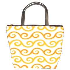 Seamless-pattern-ibatik-luxury-style-vector Bucket Bag by nateshop