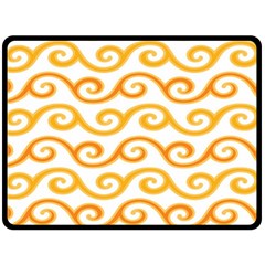 Seamless-pattern-ibatik-luxury-style-vector Fleece Blanket (large)  by nateshop