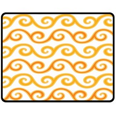 Seamless-pattern-ibatik-luxury-style-vector Fleece Blanket (medium) 