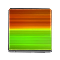 Orange And Green Blur Abstract Print Memory Card Reader (square 5 Slot) by dflcprintsclothing