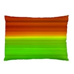 Orange And Green Blur Abstract Print Pillow Case (Two Sides) Back