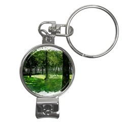 Beeches Trees Tree Lawn Forest Nature Nail Clippers Key Chain by Wegoenart
