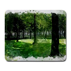 Beeches Trees Tree Lawn Forest Nature Large Mousepad by Wegoenart