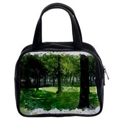 Beeches Trees Tree Lawn Forest Nature Classic Handbag (two Sides) by Wegoenart