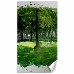 Beeches Trees Tree Lawn Forest Nature Canvas 40  X 72  by Wegoenart