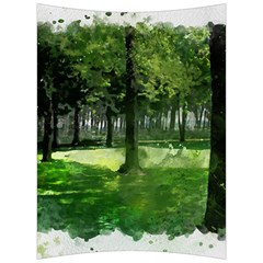 Beeches Trees Tree Lawn Forest Nature Back Support Cushion by Wegoenart