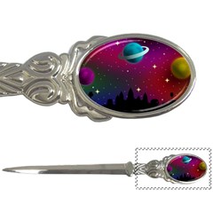 Asteroid Comet Star Space Aurora Letter Opener by Wegoenart