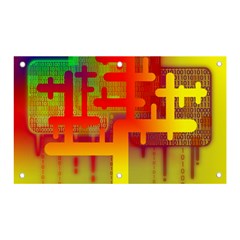 Code Binary System Banner And Sign 5  X 3  by Wegoenart