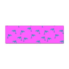 Pink And Blue, Cute Dolphins Pattern, Animals Theme Sticker (bumper) by Casemiro