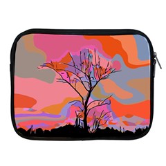 Tree Landscape Abstract Nature Colorful Scene Apple Ipad 2/3/4 Zipper Cases by danenraven