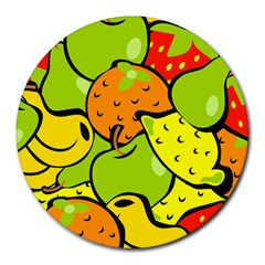 Fruit Food Wallpaper Round Mousepad