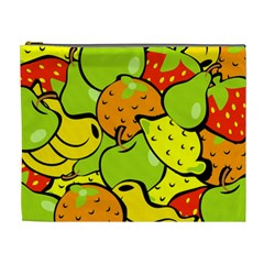 Fruit Food Wallpaper Cosmetic Bag (xl) by Dutashop