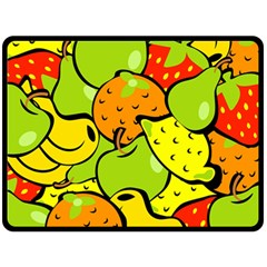 Fruit Food Wallpaper Double Sided Fleece Blanket (large) 