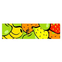 Fruit Food Wallpaper Oblong Satin Scarf (16  X 60 )