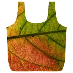 Leaf Autumn Fall Season Macro Full Print Recycle Bag (xxl)