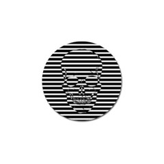 Striped-skull Demonic Skulls-stripe Golf Ball Marker (4 Pack) by Casemiro