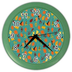 Thanksgiving-003 Color Wall Clock