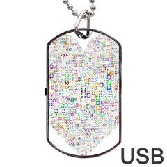 Calendar Dog Tag Usb Flash (one Side) by nateshop