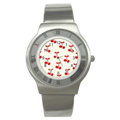 Cherries Stainless Steel Watch by nateshop