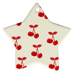 Cherries Star Ornament (two Sides) by nateshop