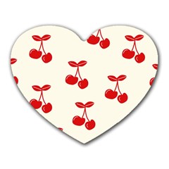 Cherries Heart Mousepad by nateshop