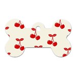 Cherries Dog Tag Bone (One Side) Front