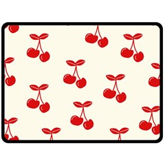 Cherries Fleece Blanket (large)  by nateshop