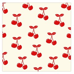 Cherries Square Satin Scarf (36  X 36 ) by nateshop