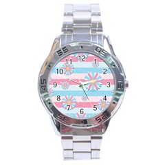 Flowers-023 Stainless Steel Analogue Watch