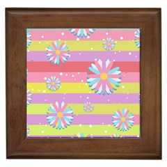 Flowers-024 Framed Tile by nateshop