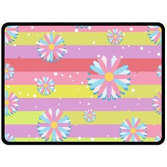 Flowers-024 Fleece Blanket (large)  by nateshop