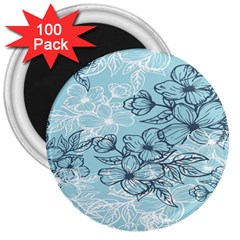 Flowers-25 3  Magnets (100 Pack) by nateshop