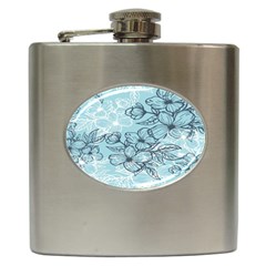 Flowers-25 Hip Flask (6 Oz) by nateshop