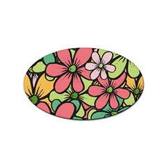 Flowers-27 Sticker Oval (100 Pack) by nateshop