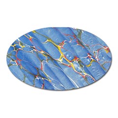 Art Marble Stone Rock Pattern Design Wallpaper Oval Magnet