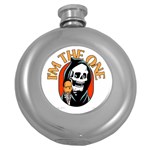 Halloween Round Hip Flask (5 oz) Front