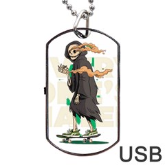 Halloween Dog Tag Usb Flash (one Side) by Sparkle