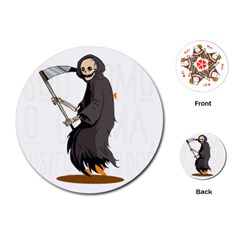 Halloween Playing Cards Single Design (round) by Sparkle