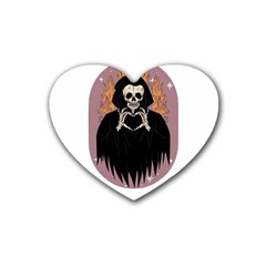 Halloween Rubber Heart Coaster (4 Pack) by Sparkle